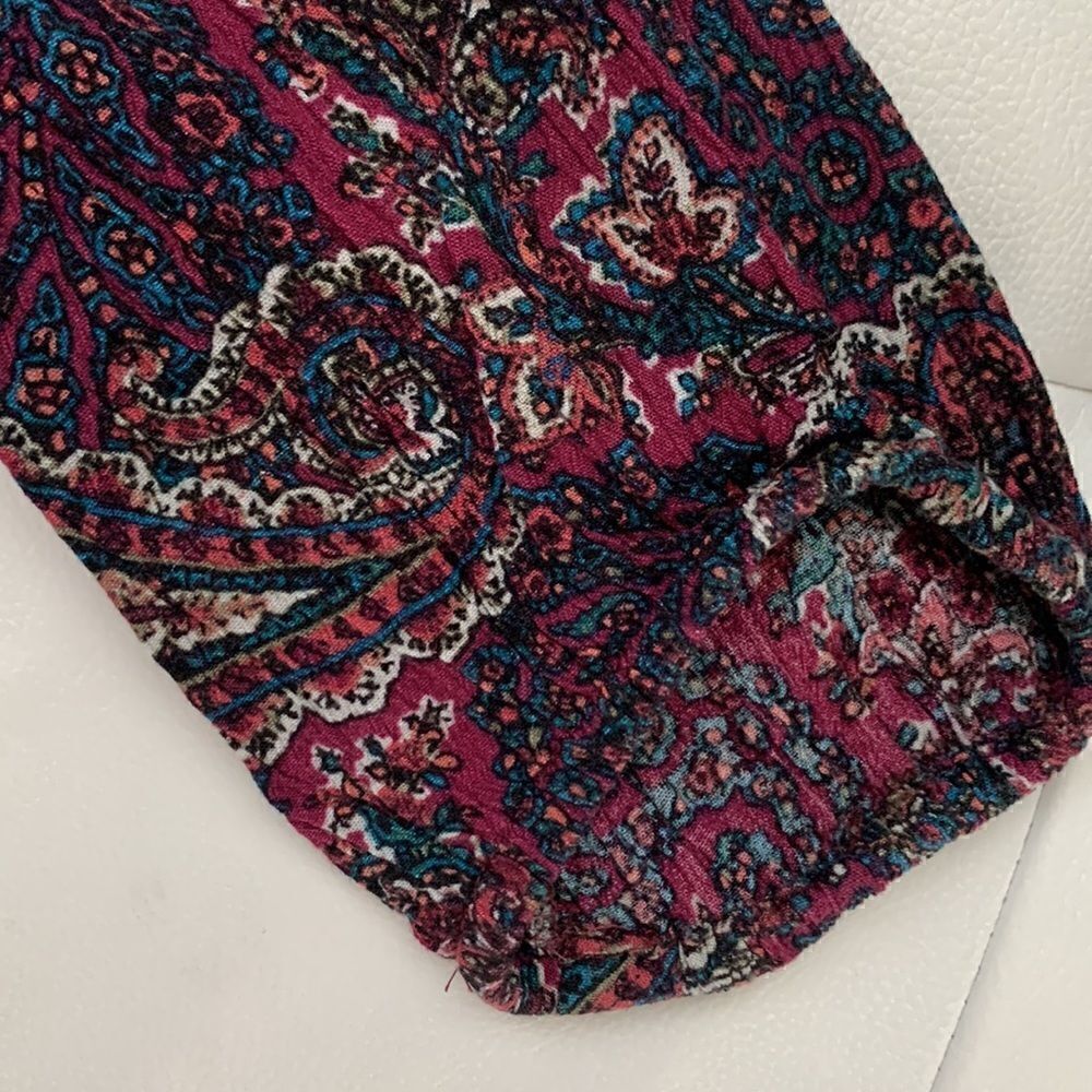 American Eagle Keyhole Paisley Mini Dress Size M - Picture 6 of 12